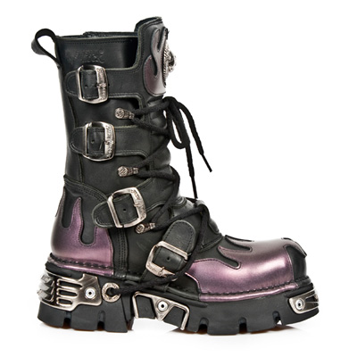 New Rock New Rock Laarzen M 591 S5 ZwartPaars | Attitude New Rock New Rock Laarzen M 591 S5 ZwartPaars | Attitude